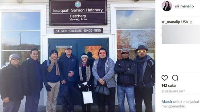 Sri Wahyumi Manalip saat berkunjung ke Amerika Serikat foto instagram