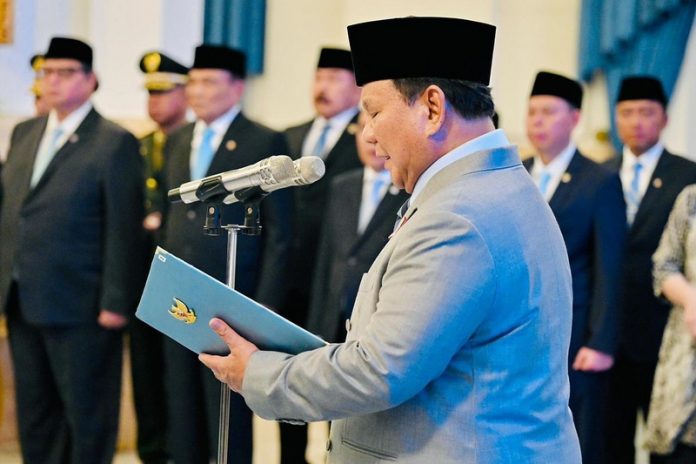 Presiden Prabowo Lantik 11 Diplomat Baru (Instagram @sekretariat.kabinet) 01